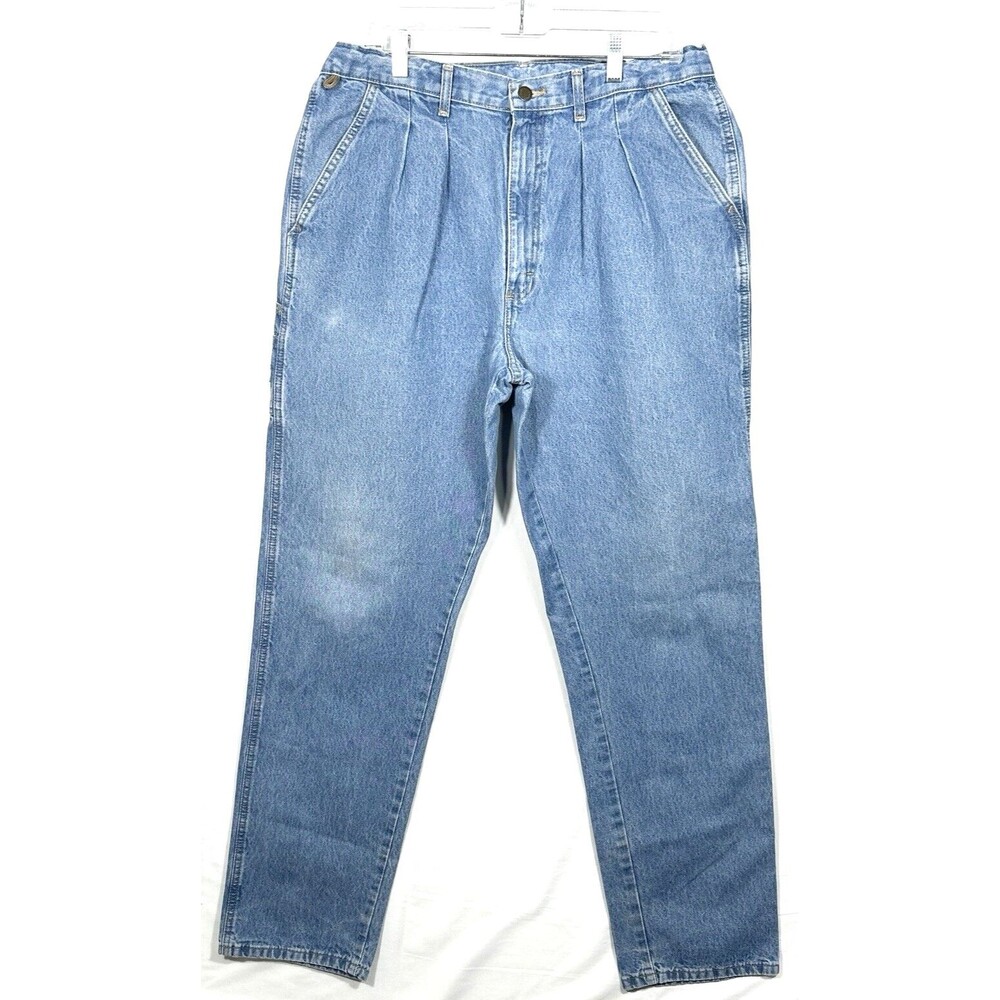 Wrangler Rugged Wear Med Wash Straight Leg Denim Jeans Size 36x34 Relaxed Fit